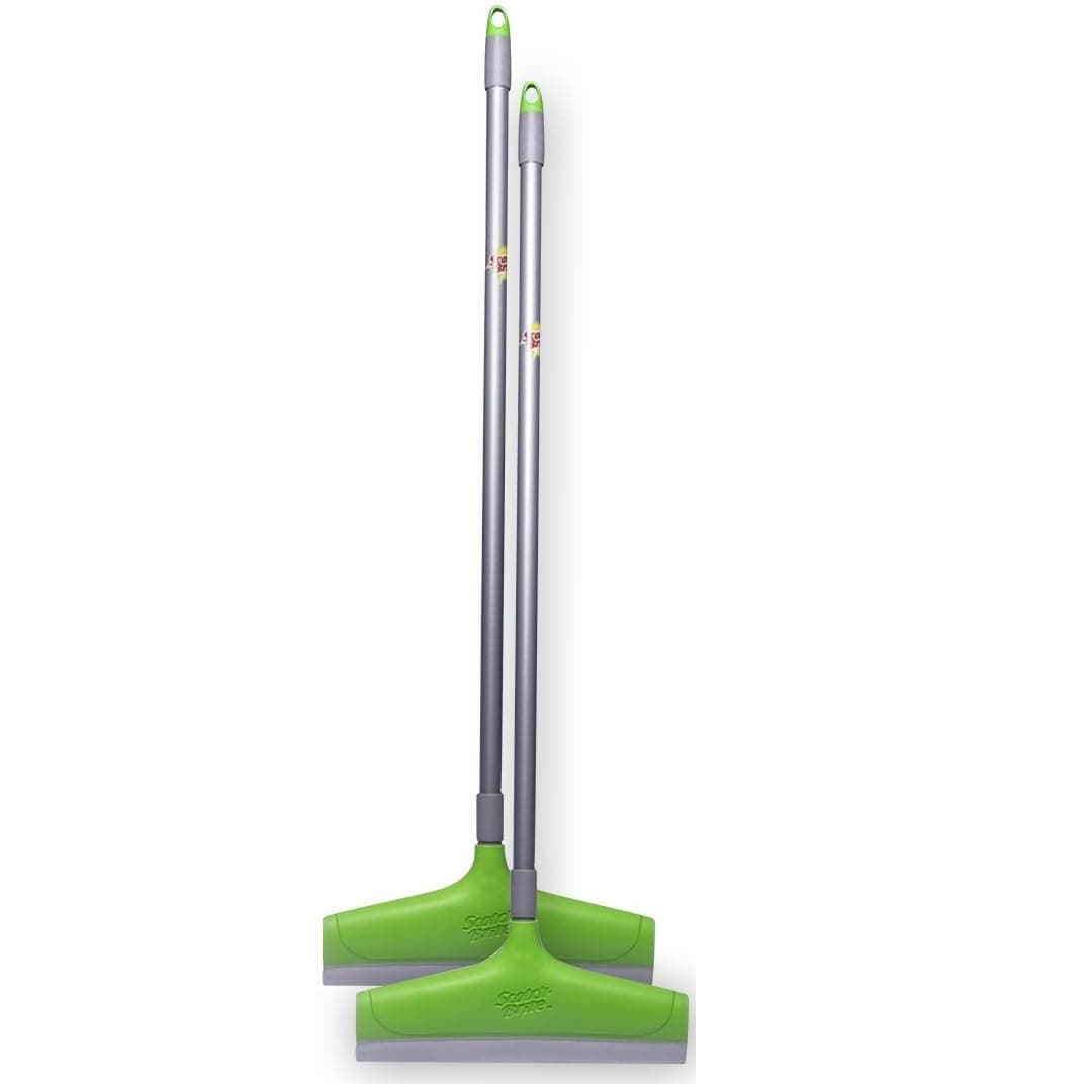 Scotch-Brite Long Wiper, Superior TPE Blade (Blade Length: 30 cm), Streak Free Clean, Lightweight, Indoor and Outdoor Cleaning, Mopping (Pack of 2)