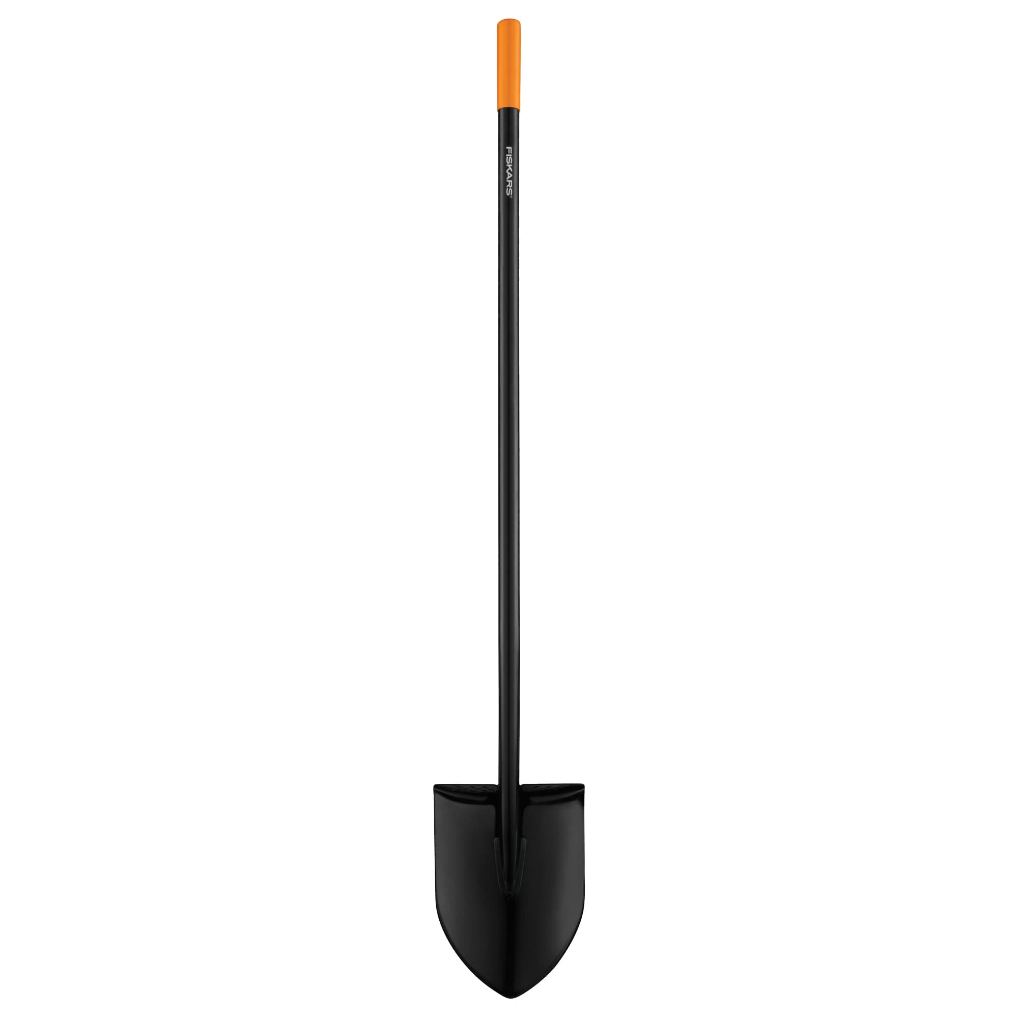Fiskars Garden Shovel for Digging, Heavy Duty Steel Gardening Tool with Straight Handle