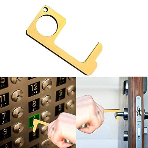 Basde Hygienic Door Handle Door Opener, The Contactless Button Tool, Elevator Press Stick, Easy to Carry - Zero Touch Reusable Handle Tools for Push The Elevator Button Open Door