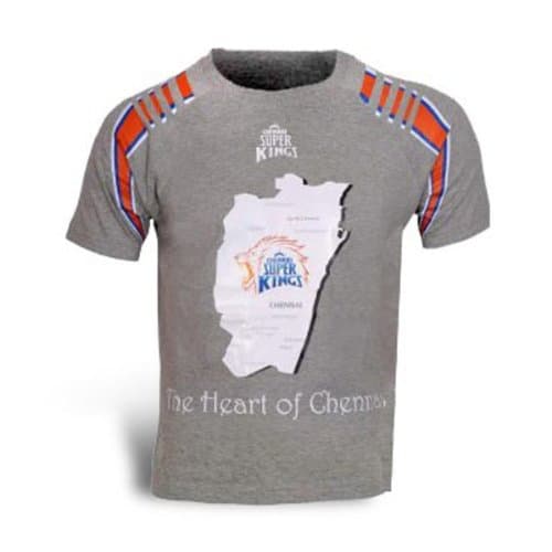 CSK Heart of Chennai Gray Shirt
