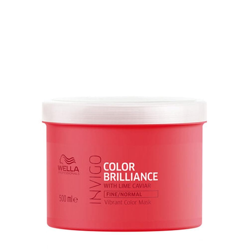 Wella Invigo Colour Brilliance Mask with Lime Caviar for Fine Hair, 0.5504 kg