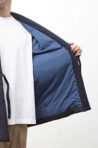 Hail pattern Hanten (Cotton jacket made in Japan Kimono-style) Men's