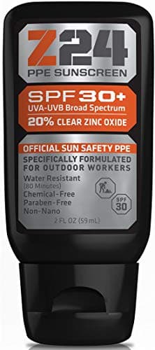 Z24 Natural Zinc Oxide Moisturizing Sunscreen Lotion,Reef Safe,No Oxybenzone & Octinoxate,Paraben-Free,Vegan,Gluten-Free,Cruelty-Free, SPF 30,Water Resistant,Travel Size,Safe for Kids