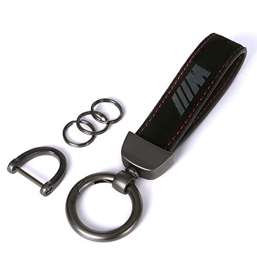 121Fruit Way Genuine Leather Car Logo Keychain Suit for 1 3 5 6 Series X5 X6 Z4 X1 X3 X7 7 Series, M Key Chain Keyring Family Present for Man and Woman…