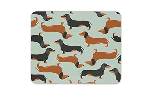 Dachshund Cute Dog Pattern Mouse Pad - Animal Lover Mousepad Mouse Mat Gift Computer -14369