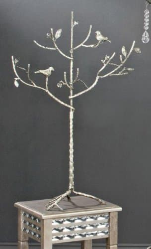 29"H Narrow Jewelry Display Tree with Cast Birds