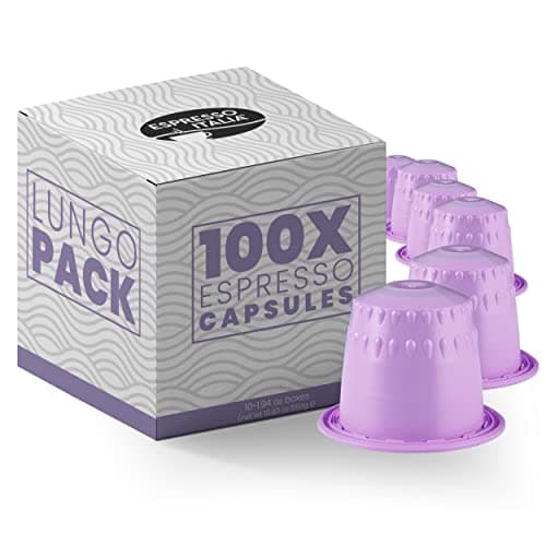 Espresso Italia - Nespresso Compatible Coffee Capsules, Lungo - 100 Pods