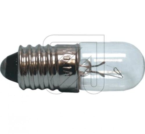 Pack of 10 Tubular Lamp E10 7 V 0,1 A Light Bulbs
