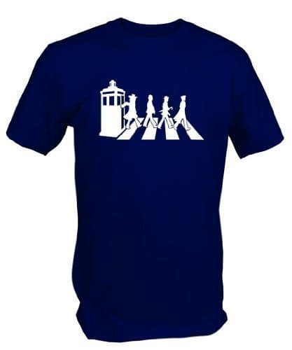 6 TEE Niners Mens Gallifrey Road T Shirt (XX-Large) Blue