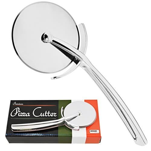 Limitless Chef Premium Stainless Steel Sharp Pizza Cutter Wheel, Zinc Alloy Pizza Pi Cutter, Also use for Pastry and Cakes, Easy to Clean, Dishwasher Safe.