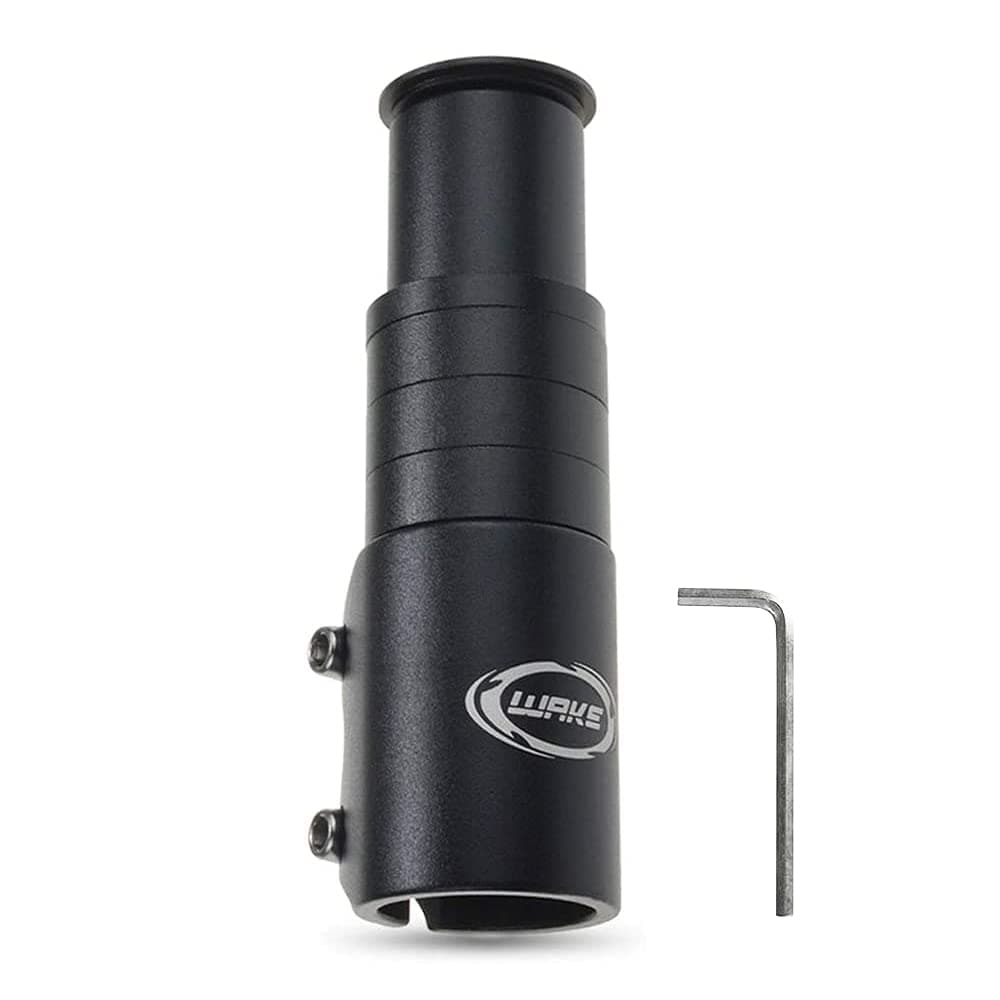 Wake Mountain Bike Stem Riser Lightweight Bicycle Stem Extender Aluminium Alloy Stem Adapter Adjustable for MTB Cycle 1-1/8''
