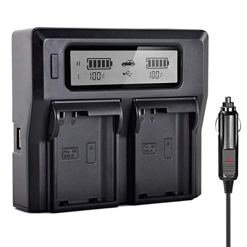 PHOTO MASTER EN-EL15 LCD Dual Charger for Nikon D800 D810 D800E D610 D700 D750 D7200 D7100 D7000 1 V1 Digital Camera