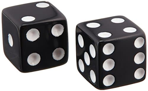 CHH 2500P-BLK Black Dice Recreational Game Equipment Accessory with White Pips