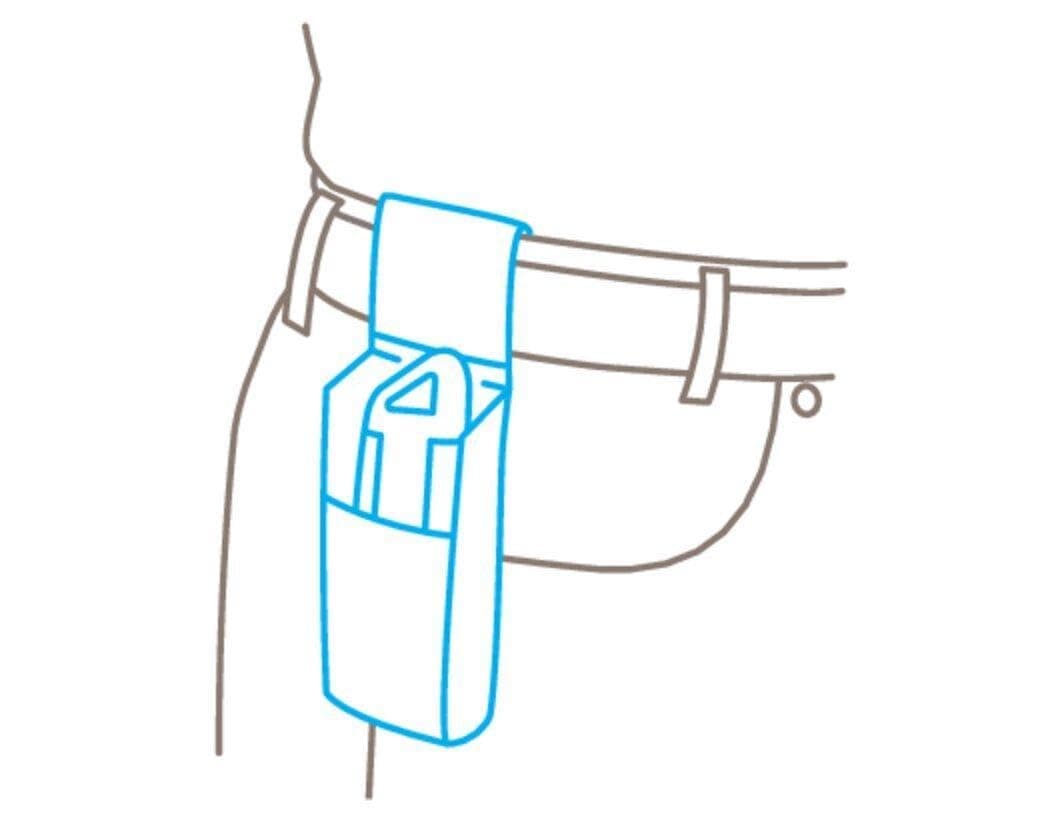 MARTOR GÜRTELTASCHE für Cuttermesser, Tasche Mit Fächern Für Sicherheitsmesser/Stift/Schere, Mit Clip & Klettverschluss, Nylon, Schwarz