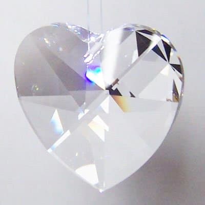 Crystal Feng Shui Light Objects Made with Swarovski® Elements Feng Shui Set System – Heart Hanging Suncatcher