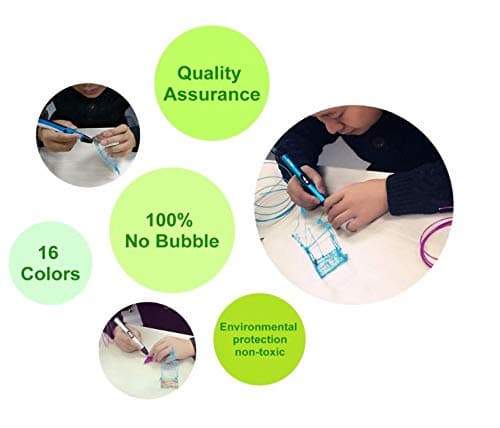 URANUS™ 10 Colors x 5 mtr 3D Pen Filament Refills 1.75 mm PLA Pack (10)