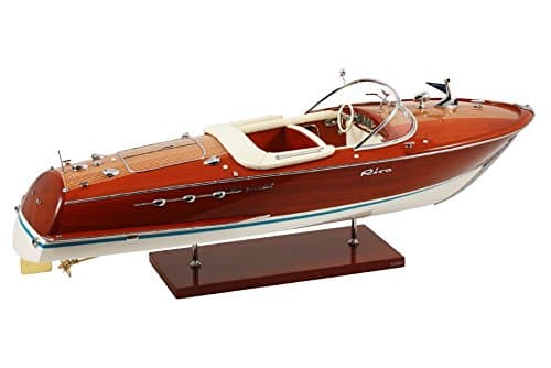 Riva Super Ariston Ivory Saddlery Model Boat -69 CM