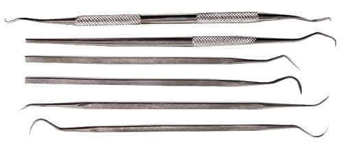 Duratool 6-Piece Dual Ended Stainless Steel Pick Set – Scriber & Probe Tool Kit
