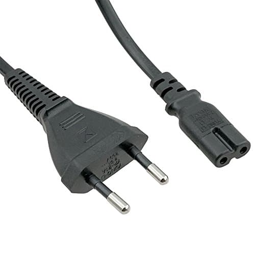 ACP1063 Europe 2 Prong CEE7/16 Standard Plug to Figure 8" IEC C7 6 Foot (1.83 Meters) Power Cord with Europe VDE and ENEC certifications. Often Called an Europe Shaver Cord or Europe Notebook Cord.