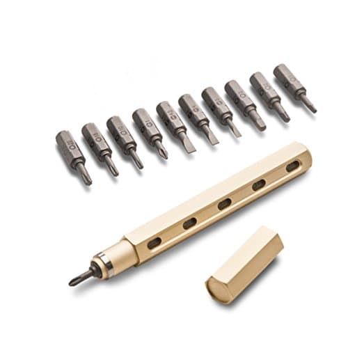 Premium Tool Pen by Mininch | EDC Multi-Tool Screwdriver | Interchangeable Phillips, Flathead, Hex, and Star Bolt Heads | Imperial and Metric Sizes - Metric Hex