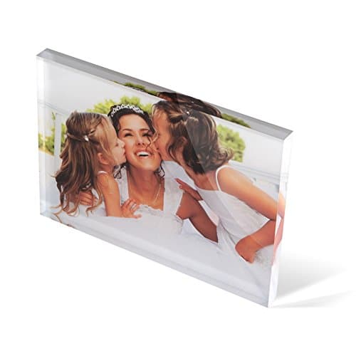 Personalised Acrylic Photo Block - A6 (4" x 6"). Your Image Printed onto Solid Acrylic Giving a 3D Image. The perfect Create -your-own-Gift