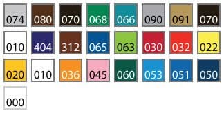 12" x 6" - 75 Sheets of Assorted Glossy Colors of Permanent Adhesive-Backed Vinyl for Craft, Hobby, Cricut Cutters