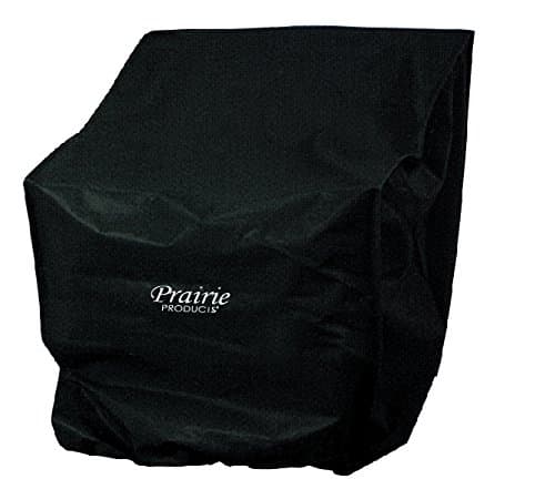 Prairie Deluxe Stackable Chair Cover, Black, One Size