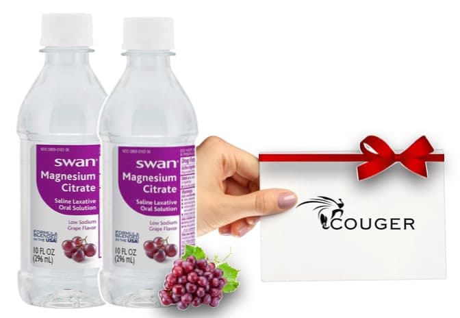 Masterpax Wellness Reset Gift Bundle – Includes Two Magnesium Citrate - Grape 10 oz Bottles + Exclusive Collectible Recipe Card – Curated & Shrink-Wrapped