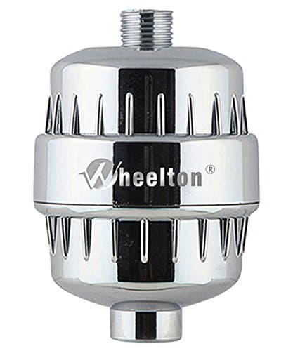 Wheelton Showerhead Filter to Remove Chlorine and Flouride with Replaceable Multi-Stage Filter Cartridge, Improve The Condition of Skin & Easy Installation for Multiple Faucet Shower Head