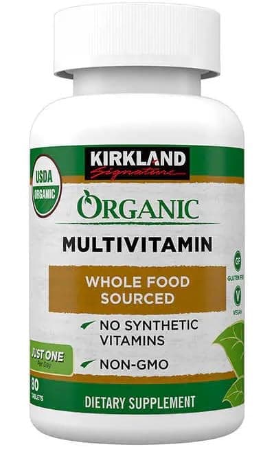Kirk Land Signature Organic Multivitamin, 80 Tablets