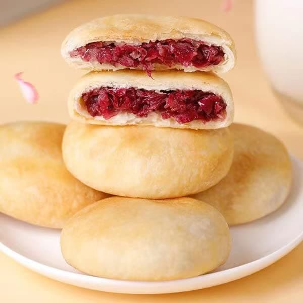 Rose-flavored flower cakes 240g (8.46oz), individual small packages (30g *8 packs)