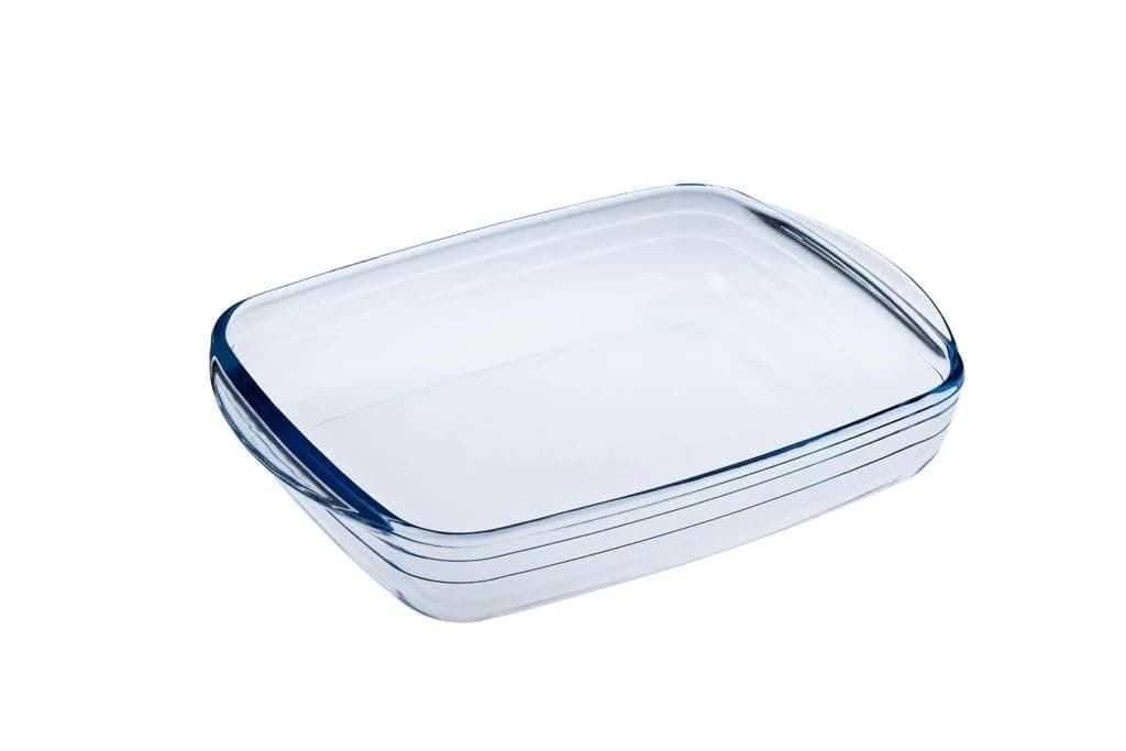 Glass Rectangular 13.75 x 8.65 Inch Roaster Pan