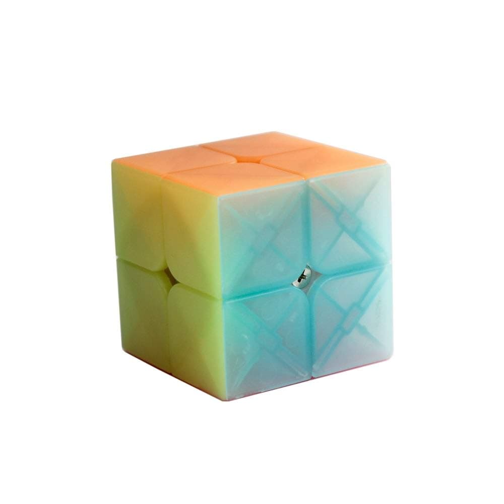 OJIN Qidi S 2x2 Cube Stickerless 2x2x2 Jelly Color Design Smooth Puzzle