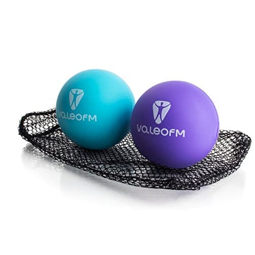 Myofascial Release Balls - Trigger Point Lacrosse Balls - Two Rubber Balls for Massage, Workout & Therapy - Deep Tissue Massage Ball Set