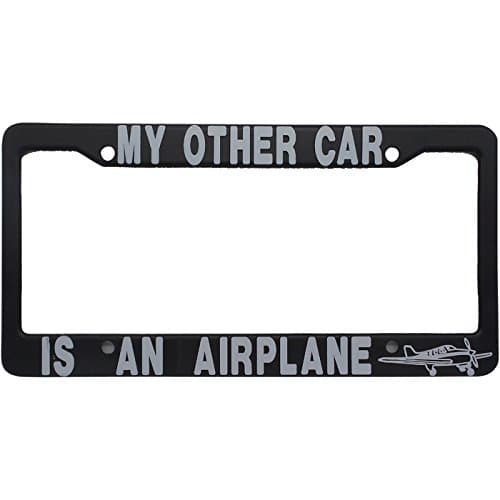 Wing Aero My Other Car is a Airplane - License Frame