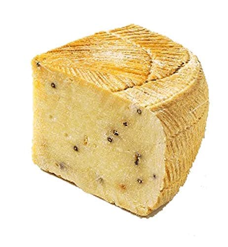 ONOW Canestrato (Incanestrato) Cheese (with Peppercorns) -1 Pound Slice Imported Italian Sheep Milk Cheese