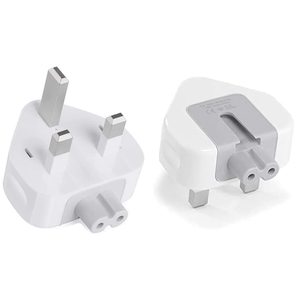 AC Power Adapter UK/EU/US Wall Folding Plug Duck Head Charge Adapter UAE Standard Plug Duck Head for MacBook Pro/MacBook Air/Mac iBook/iPhone/iPod/etc (2 Pack) (UK Plug)