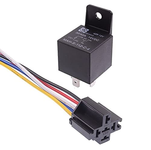 12V Automotive Changeover Relay 40A with Socket Holders