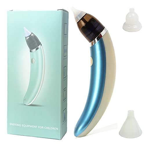 Blue Color USB Rechargeable Nasal Aspirator Nose Suction Cleaner Safe Hygienic