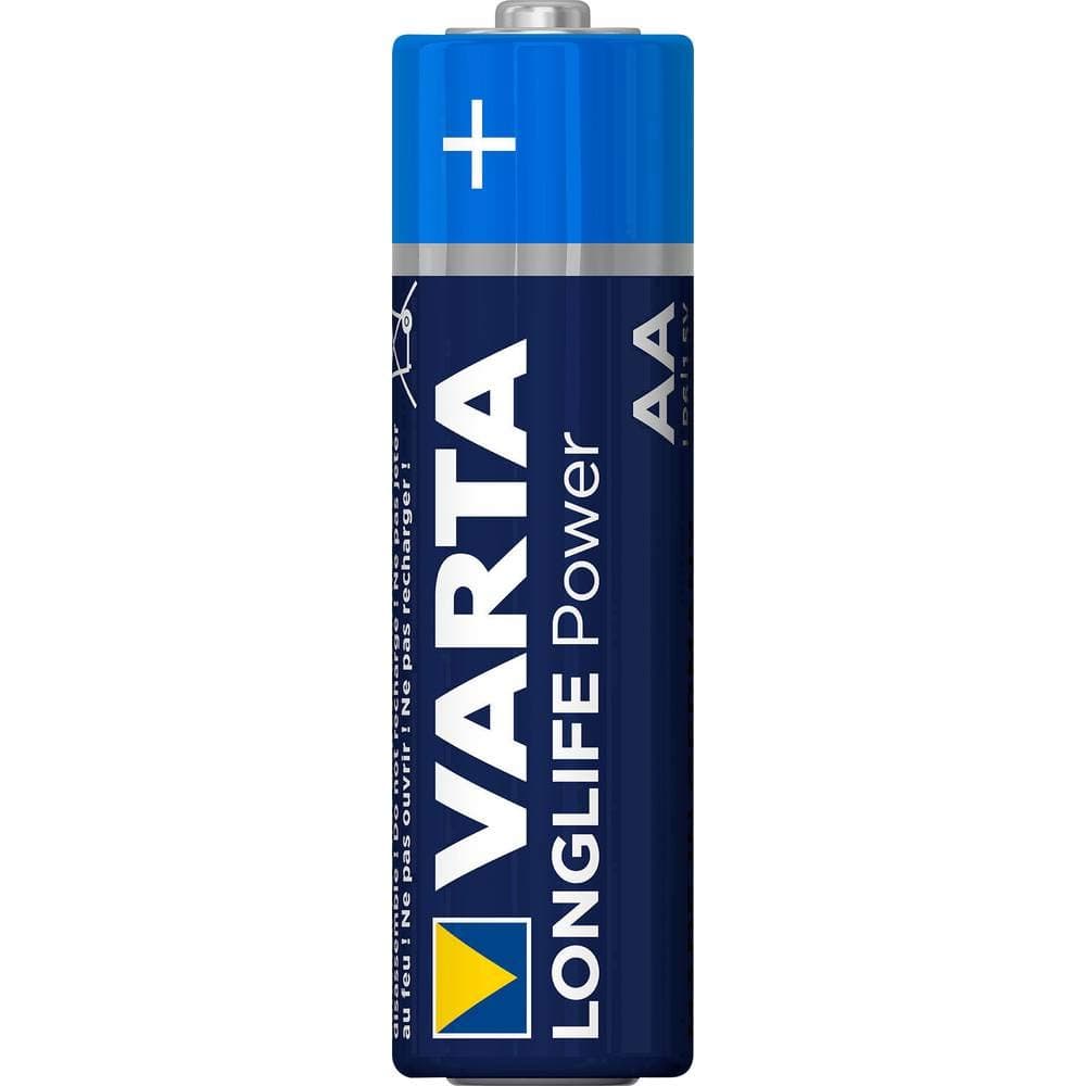 VARTA Batteries AA Pack of 24, Longlife Power, Alkaline, 1.5 V, for Toys, Radio Mice, Torches, Made in Germany
