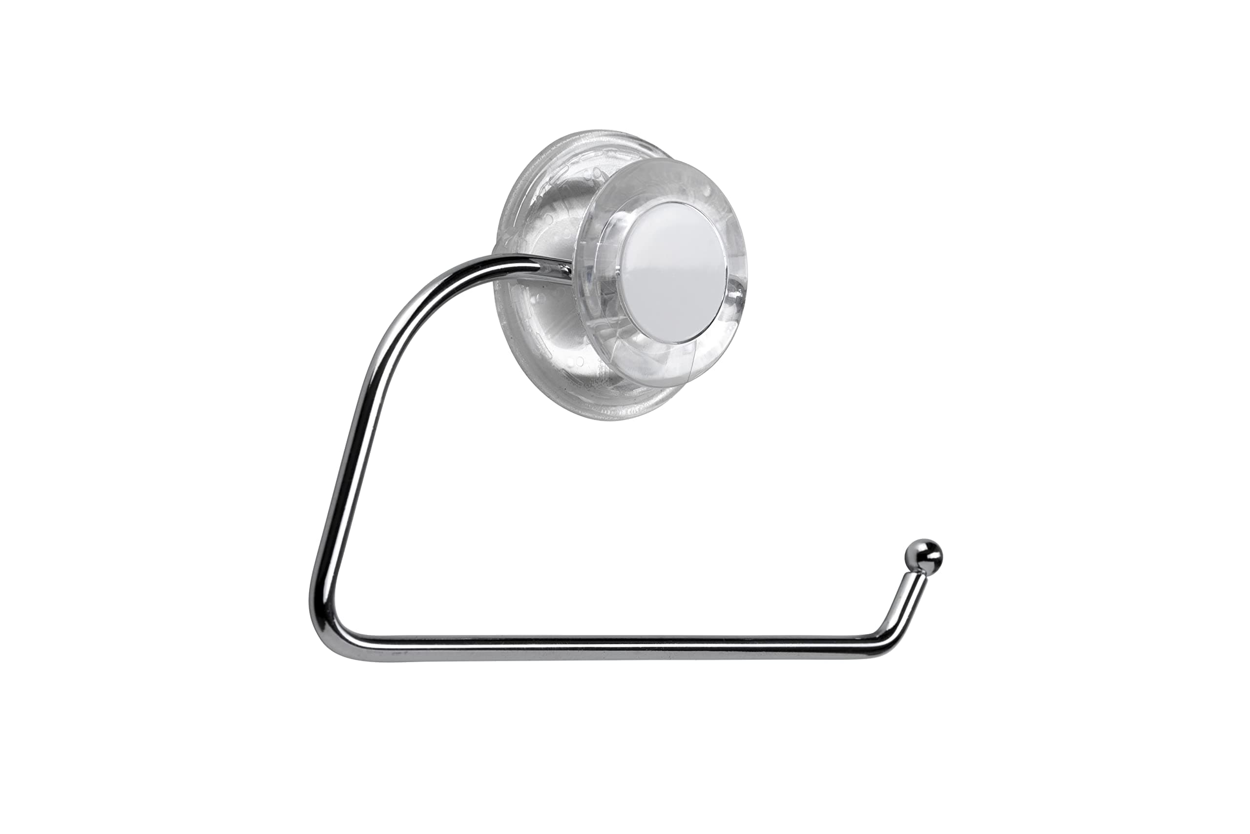 CroydexPA121132, Press 'N' Lock Suction Fit Toilet Roll Holder, Silver