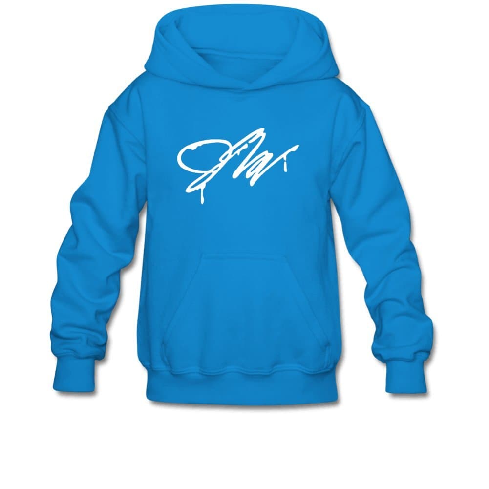 Mumogu Youth Jake Paul Signature Drip Hoodie Sweatshirt Suitable for 10-15yr Old M Blue