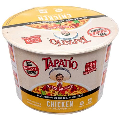New 374408 Tapatio Ramen Bowl 3.7 Oz Chicken (-Pack) Instant Noodle Cheap Wholesale Discount Bulk Food Instant Noodle