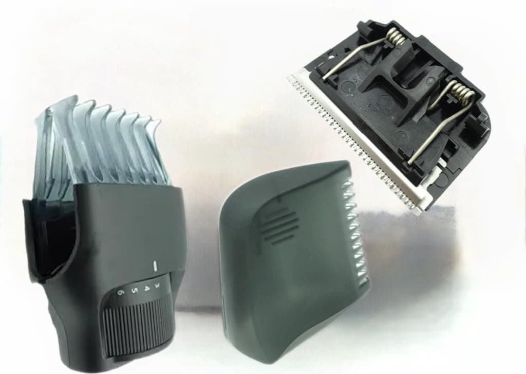 for Panasonic ER-GK80-S Body Groomer Blade for Men and Women, Unisex Wet/Dry Cordless Electric Body Hair Trimmer with 2 Comb Attachments, Multi-Directional Shaving in Sensitive Areas (Black)