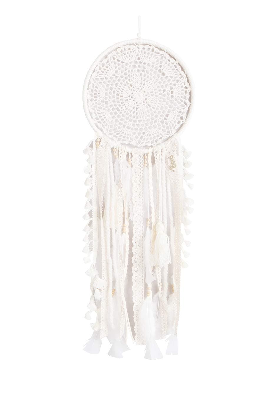 Manik Handmade Dream Catcher Size - D9.5 x L27.5 (Beige)