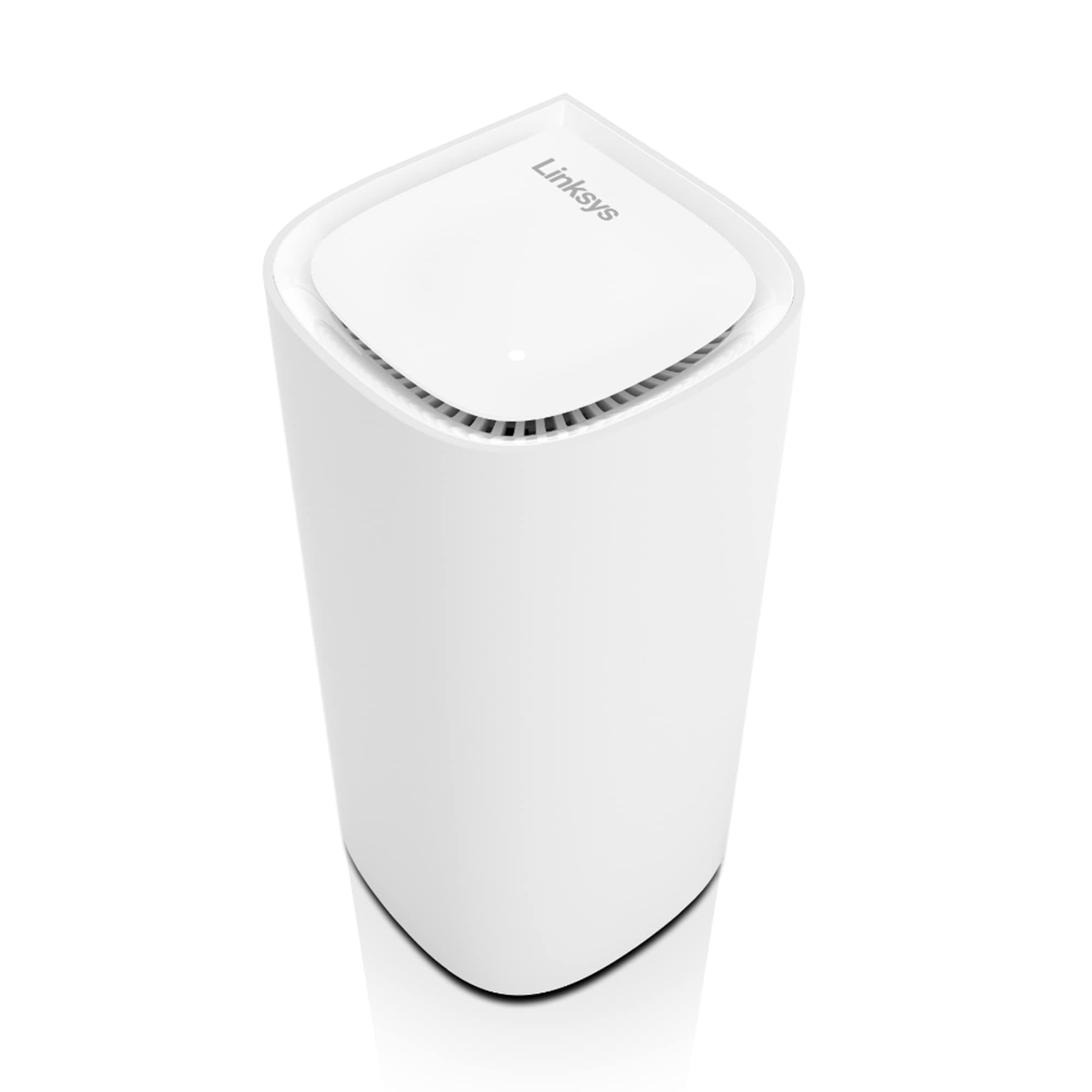 Linksys Velop Pro WiFi 6E Tri-Band Mesh System MX6201-KE - Cognitive Mesh Router with 6 Ghz Band Access & 5.4 Gbps True Gigabit Speed - Whole-Home Coverage up to 3,000 sq. ft. & 200 Devices - 1 Pack