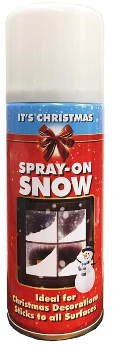 200ml Fake Artificial Christmas Snow White Spray for Xmas Tree Window Craft Decoration Item, Spray on Snow (1)