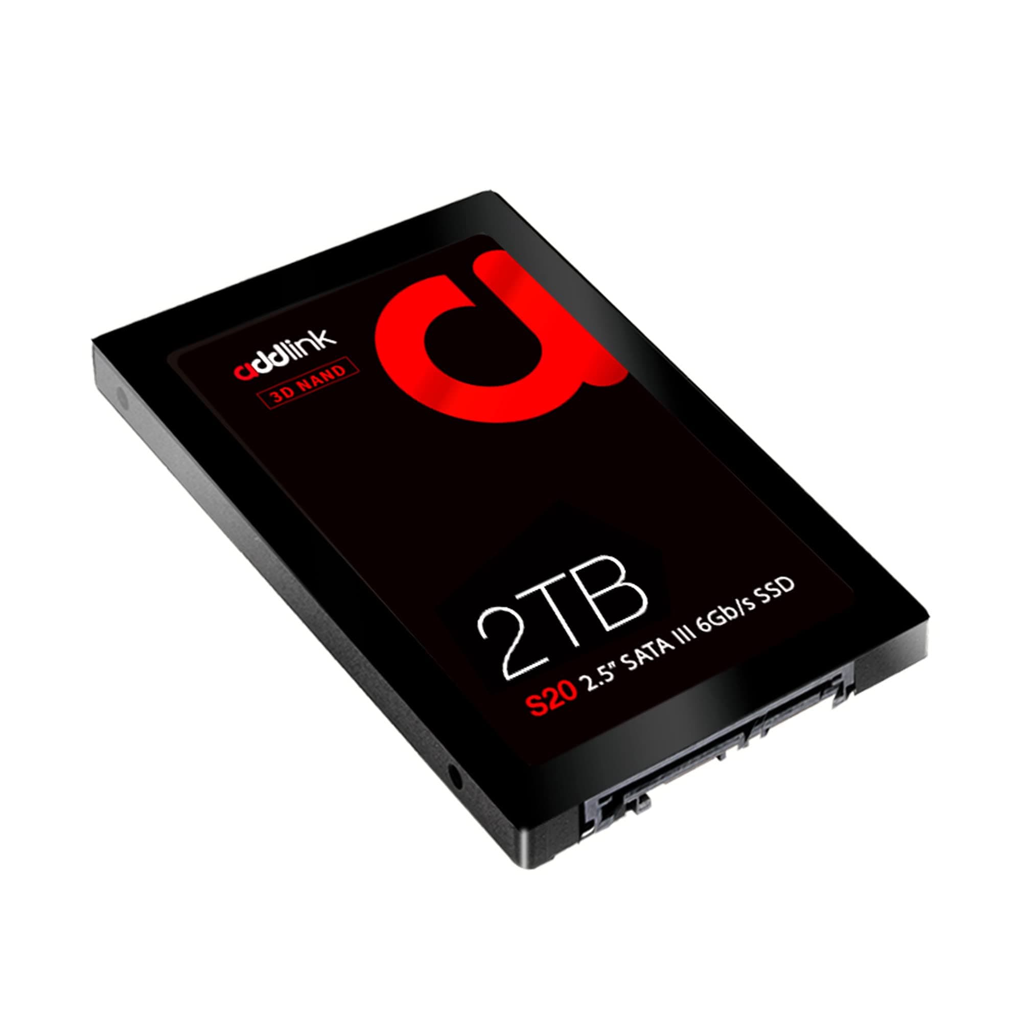 Addlink S20 2TB PS4 Compatible SATA III 2.5" Inch Extreme Quality Internal SSD 550MB/s Maximum Speed, Perfect HDD Replacement/Upgrade for Laptops, PCs & Sony PS4 (ad2TBS20S3S)