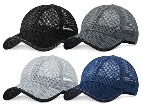 Foaincore Summer Mesh Baseball Cap for Men Adjustable Breathable Caps Women Men's Hat Quick Dry Cool Hats Casual Trucker Hat