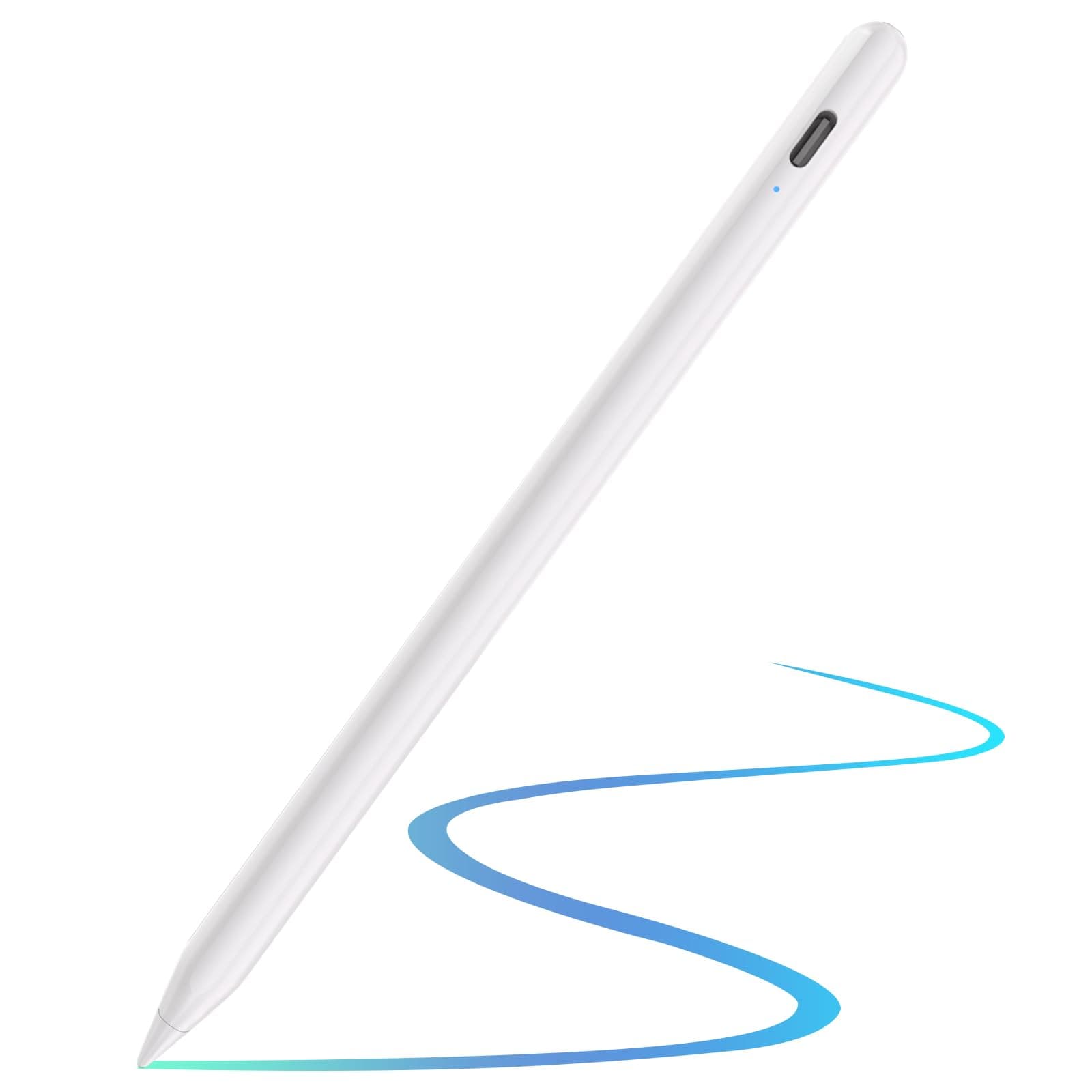 Pencil for iPad (2018-2025), Pixel-Perfect Precision, Tilt Sensitivity & 2X Faster Charge, Compatible Apple iPad 11/10/9/8/7/6th Gen, Pro 12.9/11/13 Inch M4, Air 3/4/5/M2/M3, Mini 5/6
